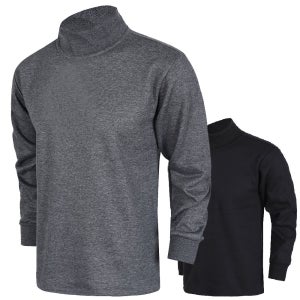 검정목폴라 남자반목티 얇은 반목폴라