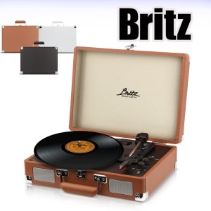 브리츠 BZ-TP1000 / LP 턴테이블 블루투스 스피커 / 브라운