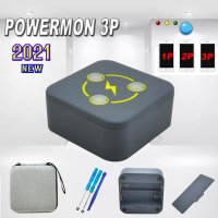 Powermon + 팔찌 게임 완구 3P 자동 캐치 손목 밴드, GO Plus 1300mah 충전식 배터리