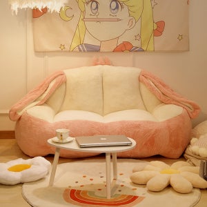 쿠션쇼파 공의자 소파 모찌 원룸 2인용 빈백