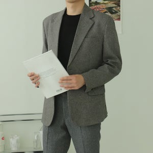 남자블레이저 정장마이 빅사이즈 보카시 남자울자켓
