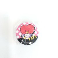 일본 공식 쿠라스시 BT21 BTS 캔배지 TATA