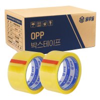 물류통 OPP 택배 투명 박스테이프 50개 40M 경포장