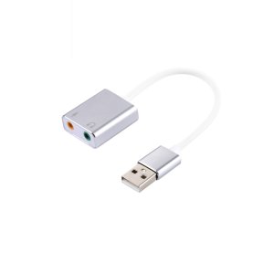 인네트워크 USB 7.1 사운드 카드 케이블형 실버 [IN-U71CS] INV049