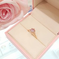 [제이에스티나] Mariebel Morganite (마리벨 모거나이트) Pinkmond 로즈 골드 18K 반지 JJMBRQ9AF072R8120