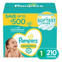 Pampers 미국 팸퍼스 1단계 스와들러 소프트 에버 다이퍼 기저귀 210개입