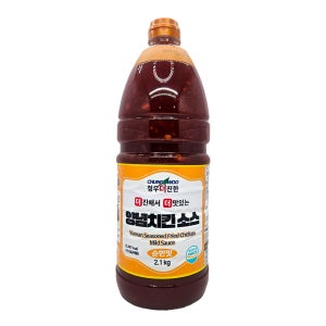 청우식품 순한맛 양념치킨 소스 2.1kg