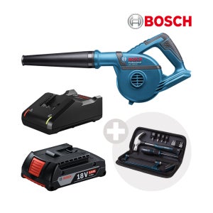 보쉬 무선 송풍기 GBL18V-120 풀세트 2.0Ah+GAL18V-40 낙엽 제설 세차