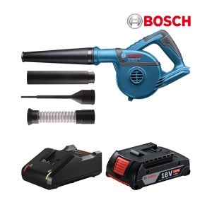 보쉬 무선 송풍기 GBL18V-120 풀세트 2.0Ah+GAL18V-40 낙엽 제설 세차