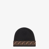 56435109 펜디 모자 장갑 Fendi Black wool hat FXQ056A88CF0PJN