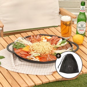 PN풍년 와이드 그리들팬IH 34cm 캠핑용 대용량 테두리 그리들