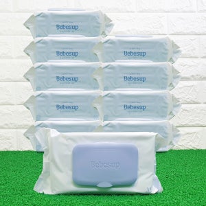 베베숲 모이스처 물티슈 캡형 80매 x 10개