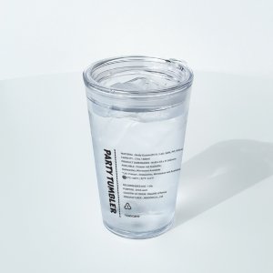 INFO 파티텀블러 17oz (1개입 500ml 에코젠 식기세척기 사용 가능 투명한 오피스 홈카페 차량용 견고한 깨지지 않는 컵 티스카페)