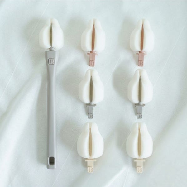 마더케이 롱핸들 리필형 스펀지 젖꼭지솔세트+리필 3P 외 젖병솔
