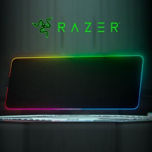 [레이저 코리아] 레이저 스트라이더 크로마 하이브리드 게이밍 마우스 장패드