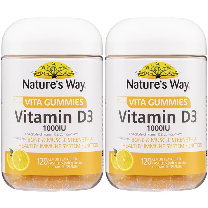 <b>네이쳐스웨이</b> 성인 비타 구미 <b>비타민 D3</b> 120구미 2개