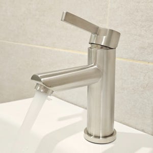 세면대 세면기 수전 화장실 욕실 수도꼭지 셀프교체 스텐 무광 원홀 보급형 SUS304