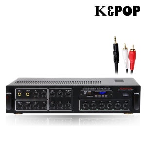 6채널앰프 KPA-480 블랙 업소용 블루투스 앰프 매장용앰프 480W 매장 카페 엠프