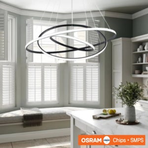 국내제작 LED 47W 라인 원형 3단 펜던트 조명 인테리어 카페 거실 포인트조명