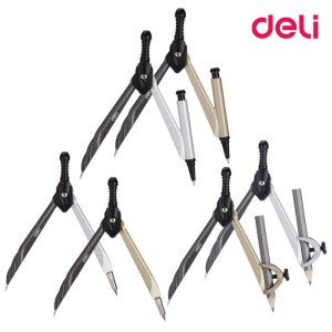 델리 학생용 수학교구 연필식 샤프식 컴퍼스