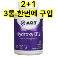 AOR 비타민 B 하이드록시 B12 1000mcg 60개 3통