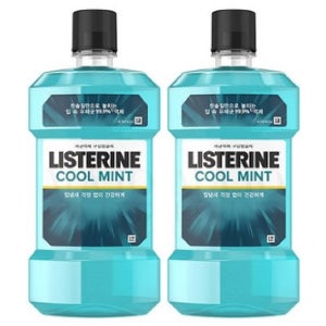 리스테린 쿨민트 1.5Lx2개입 가그린 치약 구취제거