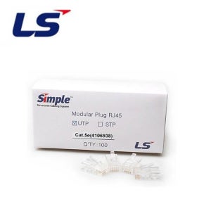 LS전선 RJ45 커넥터 CAT 5E 투명[100개]