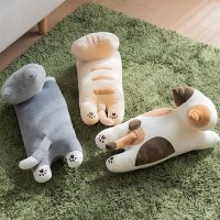 고양이 베개 쿠션 만화 귀여운 고양이 소파 수면 베개 생일 선물