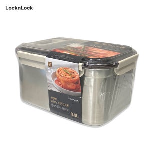락앤락 숨쉬는 스텐 김치통 9.8L / 김치보관용기 밀폐용기