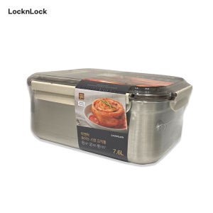 락앤락 숨쉬는 스텐 김치통 7.6L 김장 김치 보관 밀폐 용기