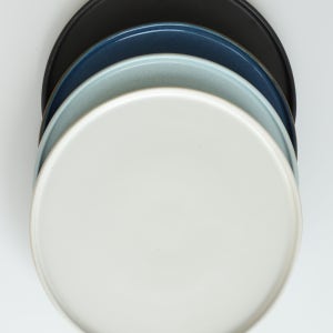 핸드메이드 윤도자기 납작 평접시 디저트플레이트 스테이크 메인디쉬