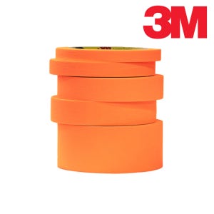 3M 마스킹테이프 303S 컬러 종이테이프 보양 도색 다꾸 도장 페인트 1개, 12mm x 40m, 오렌지