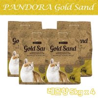 판도라 골드샌드 벤토나이트 모래 레몬향 5kg 4개