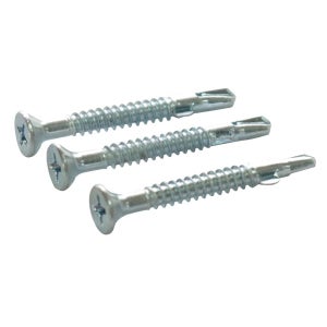 명화금속 나무+철판 체결용 날개형 직결피스(백색) 8x25 500ea (169-6178)