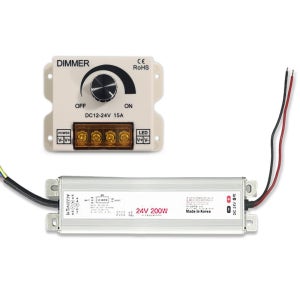 밝기조절 SMPS 200W LED바 3구모듈 디머 조광기 24V