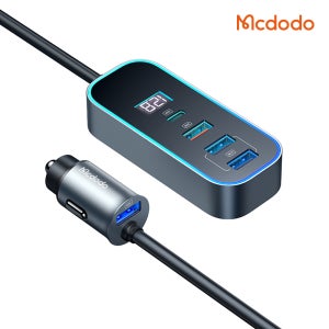 [맥도도] 100W 디스플레이 5포트 차량용 확장형 멀티 고속충전기 PD PPS QC4.0+ CC190