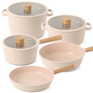 코지 피치 IH 인덕션 냄비 후라이팬세트 5종, 24후라이팬+24궁중팬 포함, 1세트