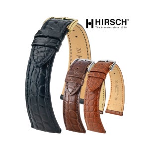 히어쉬 리젠트 앨리게이터 악어 가죽 시계줄 시계 스트랩 밴드 16mm 17mm 18mm 19mm 20mm