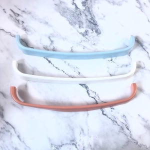 무타공 강력 접착식 욕실 화장실 수건 실내화 걸이 거치대 타월 랙 블루