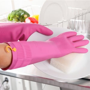 명진 고리 달린 걸이형 고무장갑 1박스 100켤레 대량 소