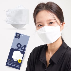 바이오셀프케어마스크 KF94 중형 50매 화이트 블랙 숨쉬기편한 마스크