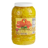 델 솔 마일드 바나나 페퍼 링 3.78kg Del Sol Mild Banana Pepper Rings 1 Gallon