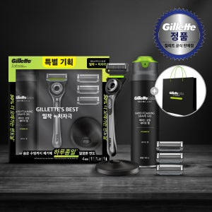 [2월 한정판매] 질레트랩스 딥클렌징바 발렌타인팩 (핸들1&날4입&젤)+[증정]쇼핑백