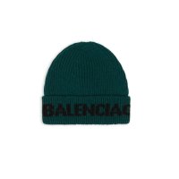 발렌시아가 남녀공용 로고 비니 그린, BALENCIAGA LOGO BEANIE, 675327T16153064, 런던샵