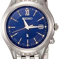 seiko ssvv069 여성용 시계 스테인리스 스틸(백금 다이아몬드 방패)