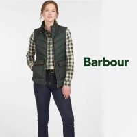 BARBOUR 바버 코듀로이 패딩 조끼 여성용 푸퍼 베스트