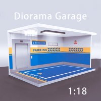 다이캐스트 주차장 자동차모형 토미카 디오라마 전시diorama 118 차고 다이 205