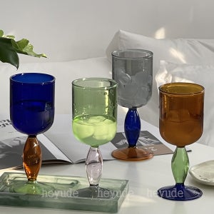 헤이유드 노르딕 투톤 컬러 와인잔 고블렛 1P 홈파티 홈카페 연말 크리스마스