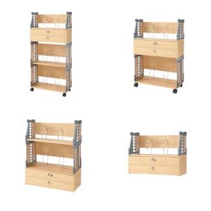 사무실 학생 AN 2단 서랍 만능 책꽂이