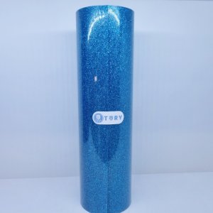 P글리터피콕블루 열전사지 25CM x 4M 열전사스티커, 가족단체티 제작